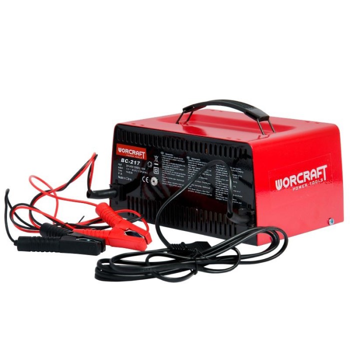 Зарядний пристрій Worcraft BC-217, струм заряду 3.5 А, напруга 12 В, ємність акумуляторів 16-80