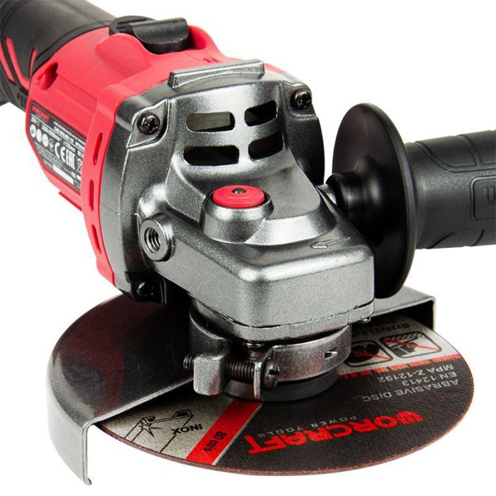 Акумуляторна безщіткова шліфувальна машина кутова (болгарка) WORCRAFT CAG-S20LiBS-125 (20В, без АКБ та ЗП)