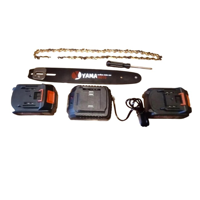 Акумуляторна безщіткова ланцюгова пилка Yamamoto CCS-20/12 (шина 305 мм, 2 АКБ, 20 В, 4 А*год)