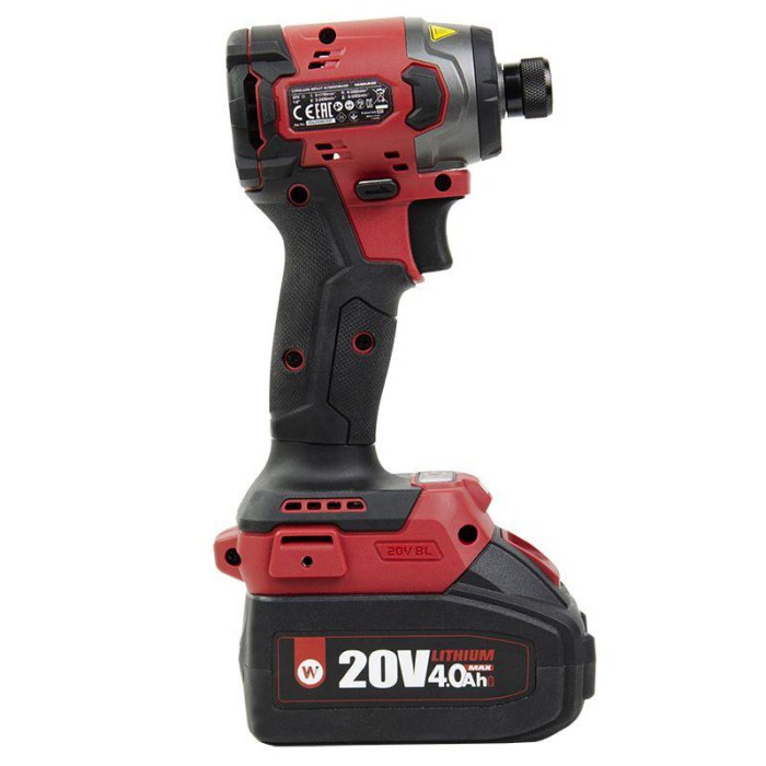 Акумуляторний безщітковий гайковерт ударний WORCRAFT CIS-S20LiB-260, без АКБ та ЗП, 20В, 260 Нм, LED-підсвічування, 2 швидкості Акумуляторний безщітковий гайковерт ударний WORCRAFT CIS-S20LiB-260, без АКБ та ЗП, 20В, 260 Нм, LED-підсвічування, 2 швидкості