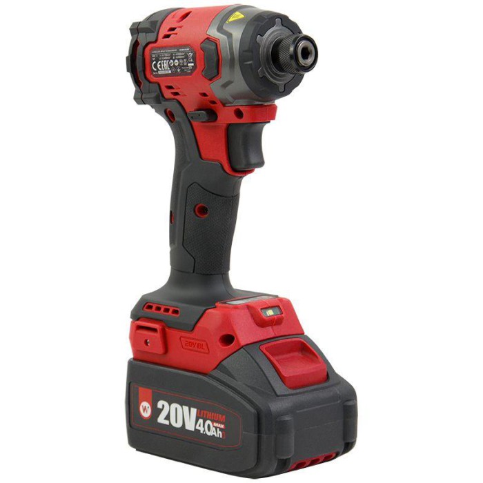 Акумуляторний безщітковий гайковерт ударний WORCRAFT CIS-S20LiB-260, без АКБ та ЗП, 20В, 260 Нм, LED-підсвічування, 2 швидкості Акумуляторний безщітковий гайковерт ударний WORCRAFT CIS-S20LiB-260, без АКБ та ЗП, 20В, 260 Нм, LED-підсвічування, 2 швидкості