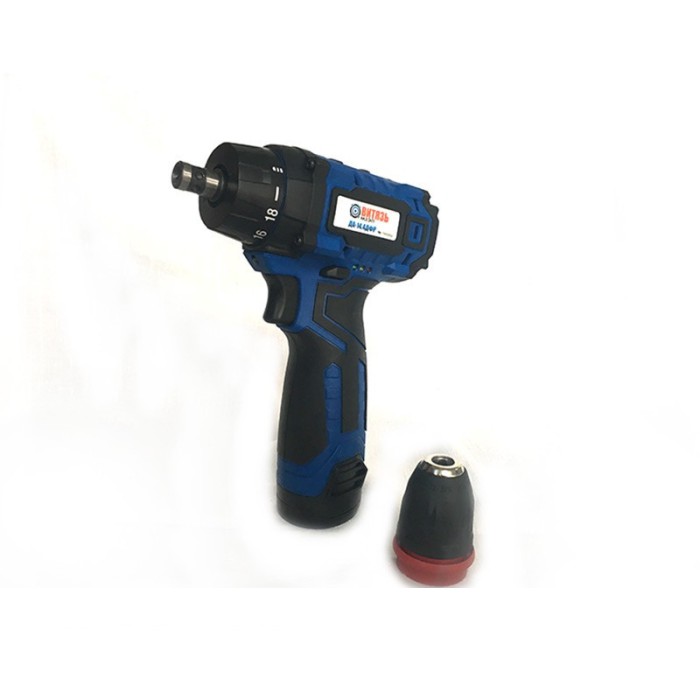 Аккумуляторный шуруповерт Витязь ДА 14.4 ДФР, 14.4 В, 2 А/ч, 25 Нм, 2 скорости, 2 аккум., кейс