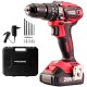 Акумуляторний ударний шурупокрут безщітковий Worcraft CHD-S20LiBAB (20 В, 2 А·год, 1 акумулятор, кейс)