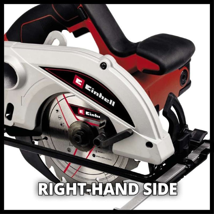 Дисковая ручная пила (циркулярная) Einhell TC-CS 1250, 1250 Вт, 5500 об/мин, диаметр диска 165 мм