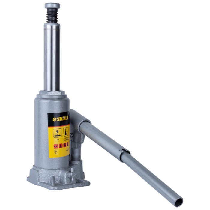 Домкрат гідравлічний пляшковий 3т H 175-345 мм Standard SIGMA (6106031)