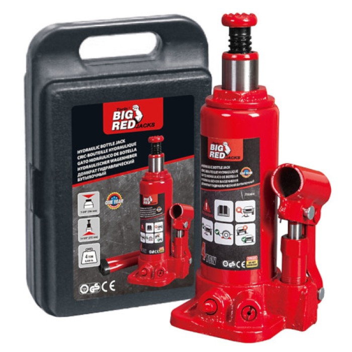 Домкрат стовпчик одноштоковий 3т 194-372 мм у кейсі TORIN T90304S