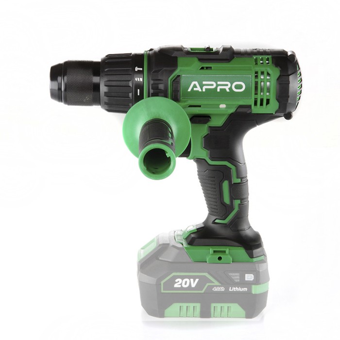 Дриль-шуруповерт ударний акумуляторний APRO 20HDK, 20 В, без АКБ, без ЗП, кейс