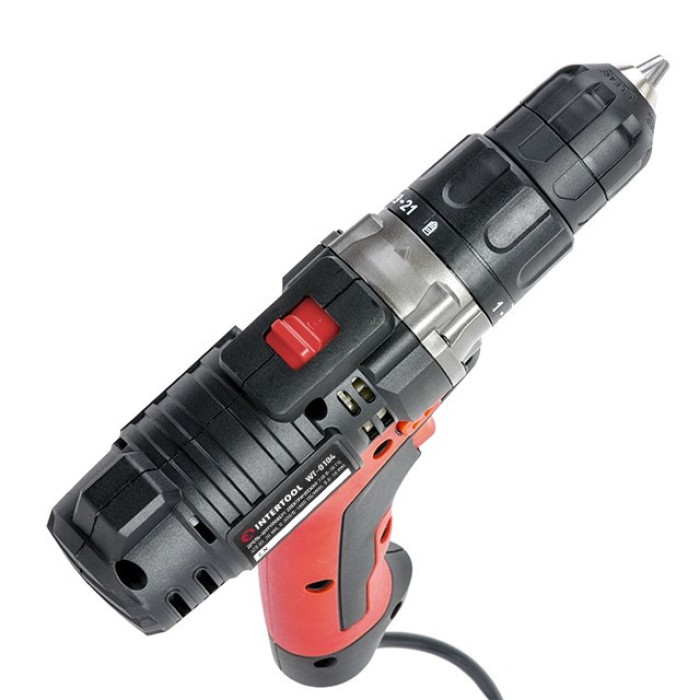 Дриль-шуруповерт INTERTOOL WT-0104, 420 Вт, 20 Нм, 1800 об/хв
