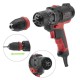 Дрель-шуруповерт электрический INTERTOOL WT-0110, 420 Вт, 0-1800 об/мин, 20 Nм, 2 скор., DFR патрон