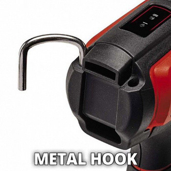 Фен промисловий акумуляторний Einhell TE-HA 18 Li - Solo (без акум.), 350/550 °С, 3 насадки, LED
