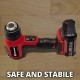 Фен промисловий акумуляторний Einhell TE-HA 18 Li - Solo (без акум.), 350/550 °С, 3 насадки, LED