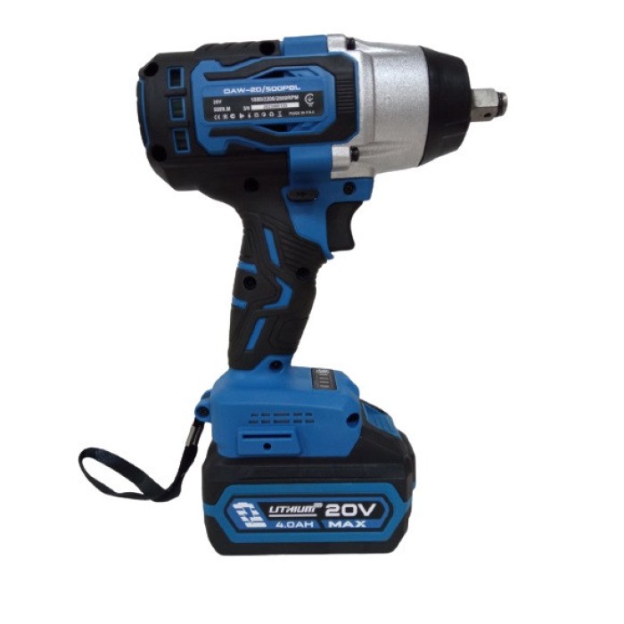Гайковерт аккумуляторный REDBO OAW-20/500PBL, 20В, 4 А/ч, 500 Нм, подсветка, кейс