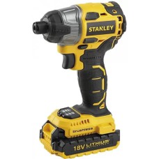 Гайковерт ударный аккумуляторный Stanley SBI 201D2, 18 В, 2 А/ч, Li-Ion, 2 акк., 160 Нм, кейс, LED подсветка