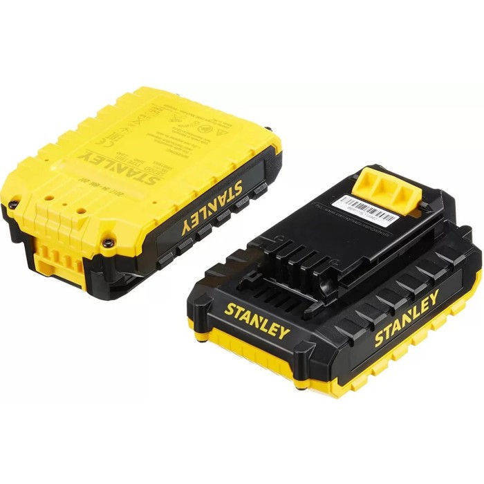 Гайковерт ударный аккумуляторный Stanley SBI 201D2, 18 В, 2 А/ч, Li-Ion, 2 акк., 160 Нм, кейс, LED подсветка