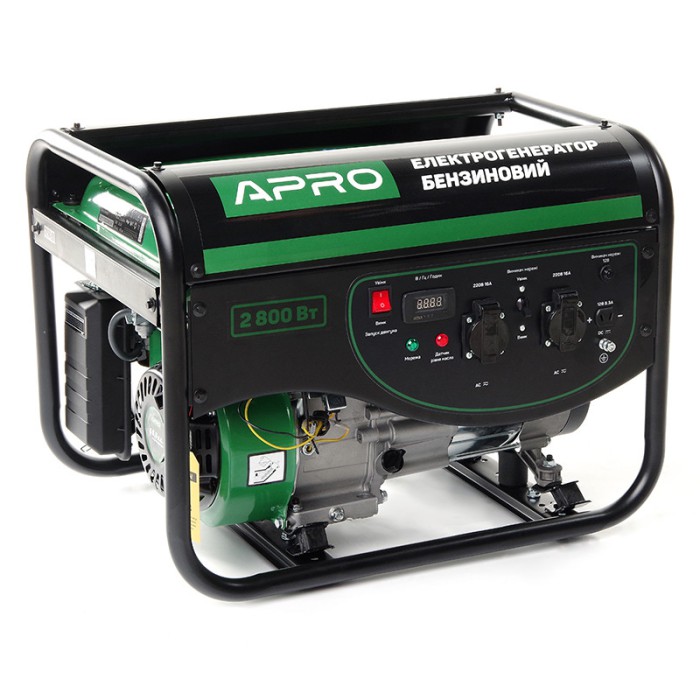 Генератор бензиновий 4-тактний 2.5/2.8 кВт (ручний запуск) APRO Генератор бензиновий 4-тактний 2.5/2.8 кВт (ручний запуск) APRO