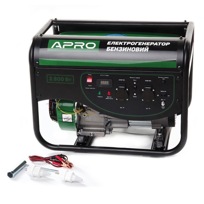 Генератор бензиновий 4-тактний 2.5/2.8 кВт (ручний запуск) APRO Генератор бензиновий 4-тактний 2.5/2.8 кВт (ручний запуск) APRO