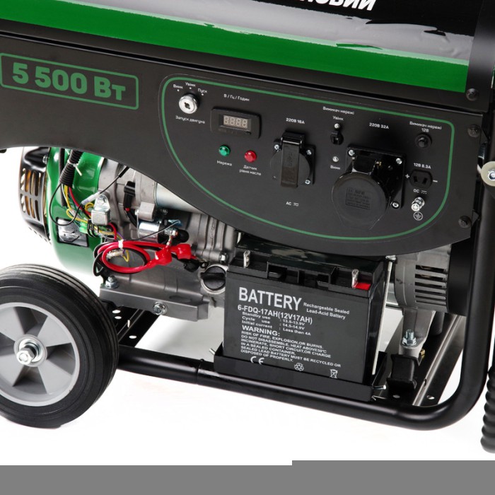 Генератор бензиновий 4-тактний 5.0/5.5 кВт (електро запуск) APRO