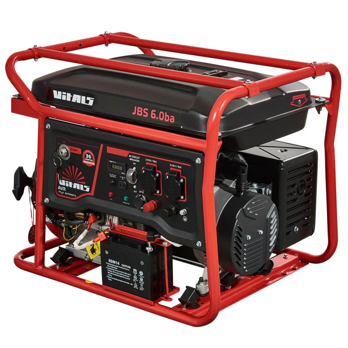 Генератор бензиновий Vitals JBS 6.0 ba
