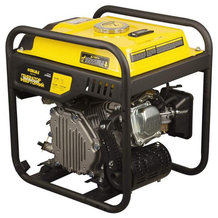Генератор інверторний бензиновий 3.0/3.5 кВт 7 л 4-тактний ручний запуск SIGMA (5710831)