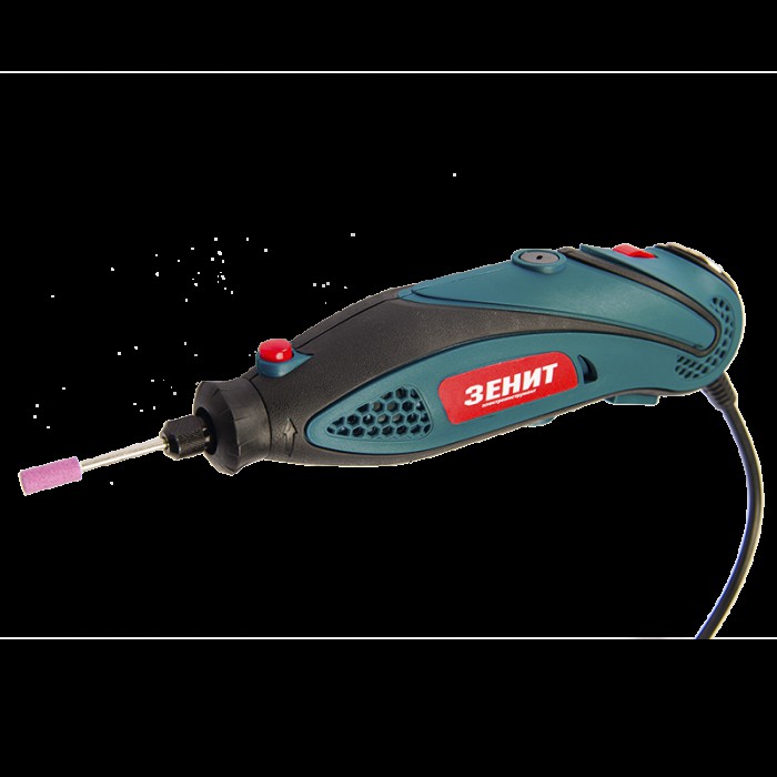 Гравер Зенит ЗГ-250 М, 250 Вт, 10000-32000 об/мин, гибкий вал, кейс, набор насадок
