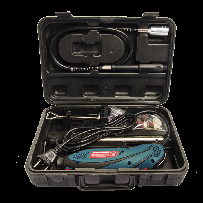 Гравер Зенит ЗГ-250 М, 250 Вт, 10000-32000 об/мин, гибкий вал, кейс, набор насадок