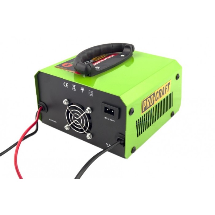 Инверторное зарядное устройство Proсraft PZ-22М, 520 Вт, 12/24 В, ток зарядки 20 А