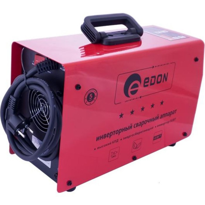 Інверторний зварювальний апарат Edon TB-265A, 220 В, 4.7 кВт, ККД 85%, зварювальний струм 20-265 А, електрод 1.6-4 мм