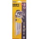 Ключи шестигранные MasterTool 75-0956, набор 9 шт CrV удлиненные (1,5-10мм L74-172мм)