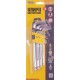 Ключи шестигранные MasterTool 75-0957, набор 9 шт CrV удлиненные с шар.нак. (1,5-10мм L74-172мм)