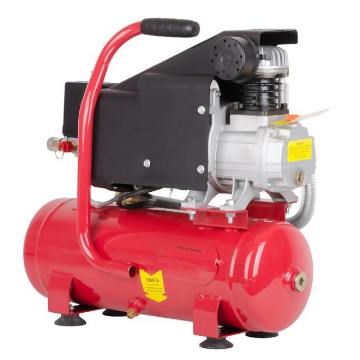 Компресор INTERTOOL PT-0002 9 л, 0.75 кВт, 220 В, 8 атм, 160 л/хв