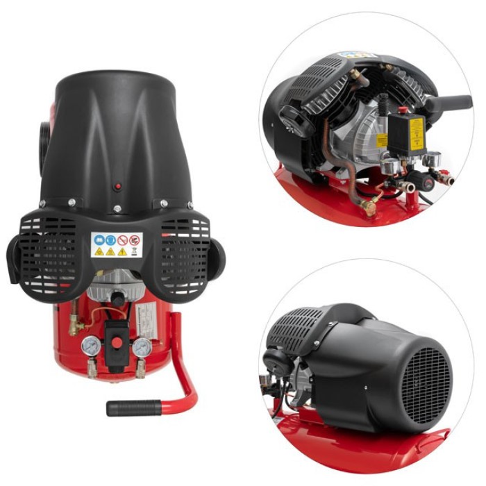 Компресор INTERTOOL PT-0004, 50 л, 2.23 кВт, 220 В, 8 атм, 354 л/хв, 2 циліндра