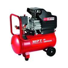 Компресор MPT MAC20243 PROFI, 24 л, 1500 Вт/2 л. с., 2850 об/хв, 100 л/хв, 8 атм, 2 виходи, мід обмотка