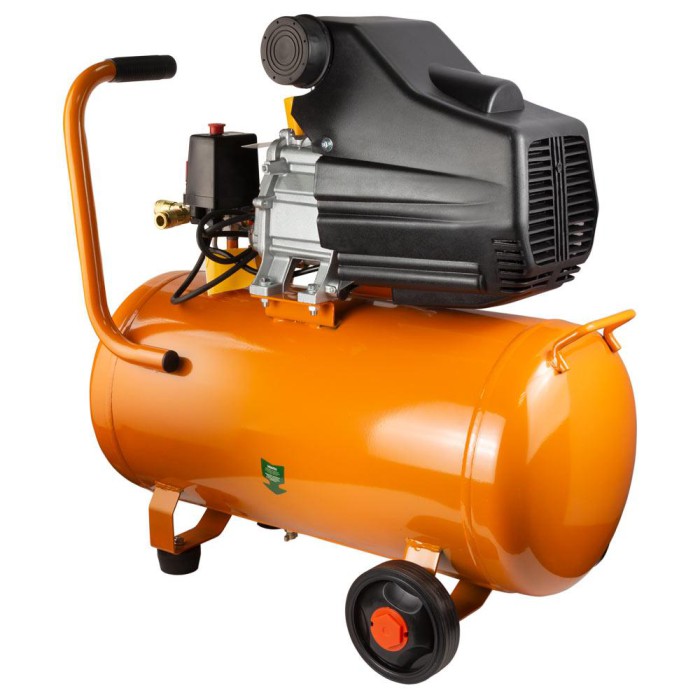 Компресор одноциліндровий 1.5 кВт 198 л/хв 8бар 50 л (2 крани) GRAD (7043565)