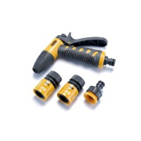 Конектор швидкознімний прогумований з аквастопом 1/2 для шланга 1/2 СИЛА