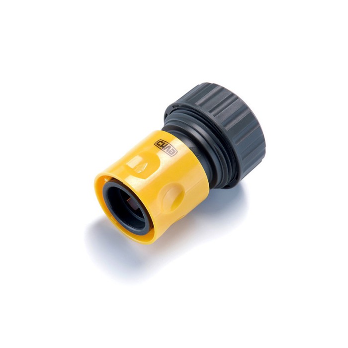 Конектор швидкознімний з аквастопом 1/2 для шланга 3/4 СИЛА