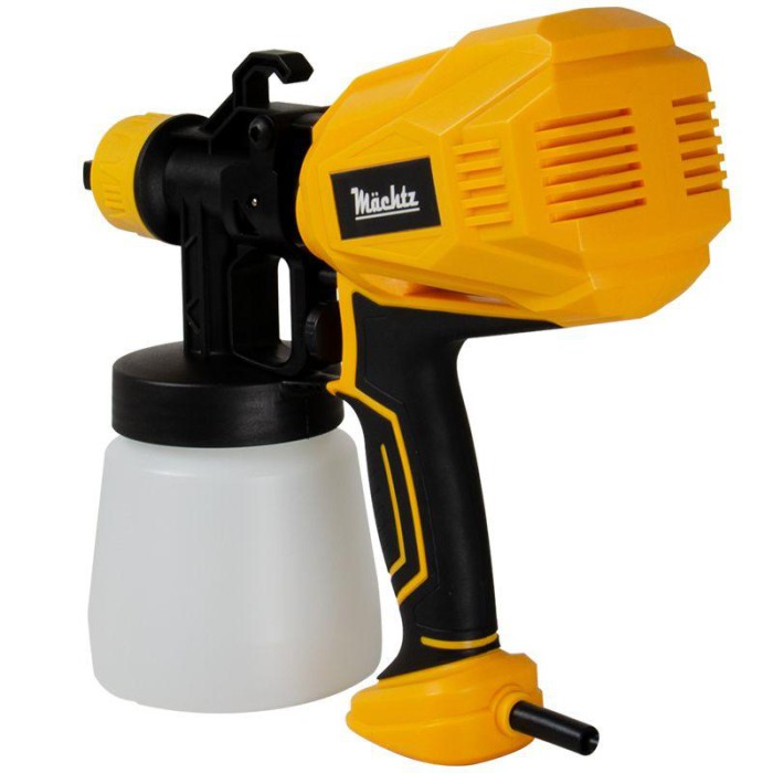 Фарбопульт електричний Mächtz MSG-1008, 500 Вт, 80 DIN, 1000 мл/хв, бачок 0.8 л, форсунки 1,0 / 2,0 / 2,5 мм