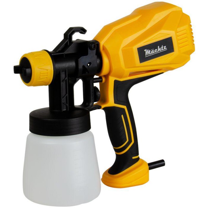 Фарбопульт електричний Mächtz MSG-1008, 500 Вт, 80 DIN, 1000 мл/хв, бачок 0.8 л, форсунки 1,0 / 2,0 / 2,5 мм