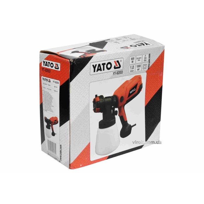 Фарборозпилювач YATO YT-82553  600 Вт 1 л сопло Ø2.6 мм