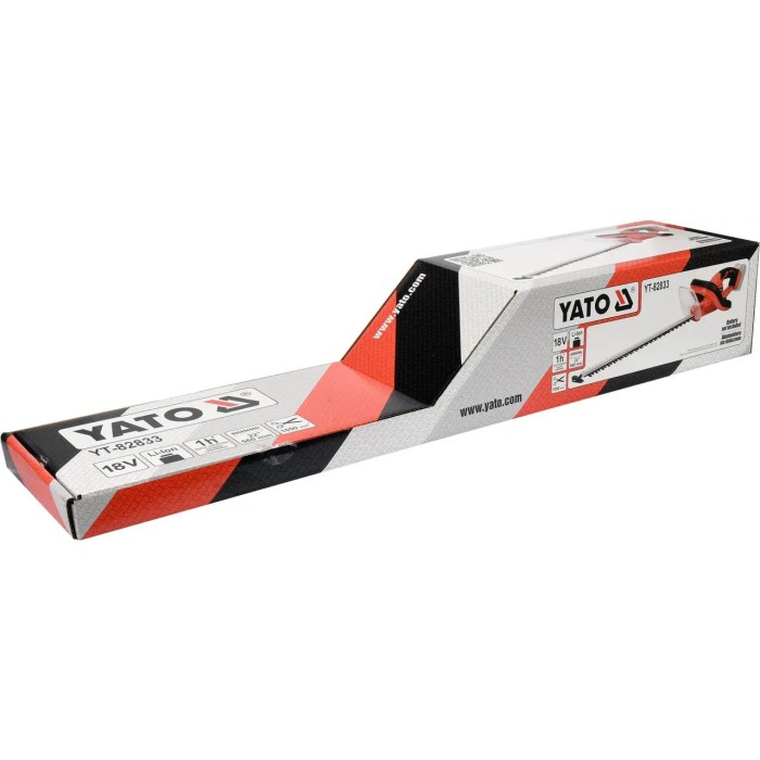 Кусторез аккумуляторный YATO YT-82833, Li-Ion 18 В полотно 56 см (БЕЗ АККУМУЛЯТОРА)