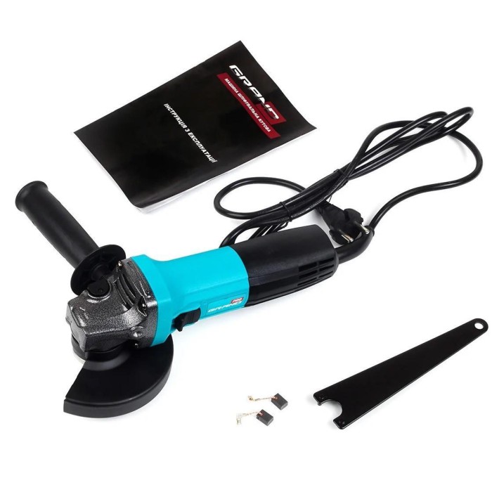 Кутова шліфувальна Машина (болгарка) Grand МШУ-125-1250SE, 1250Вт, 4000-11000 об/хв, регулювання обертів