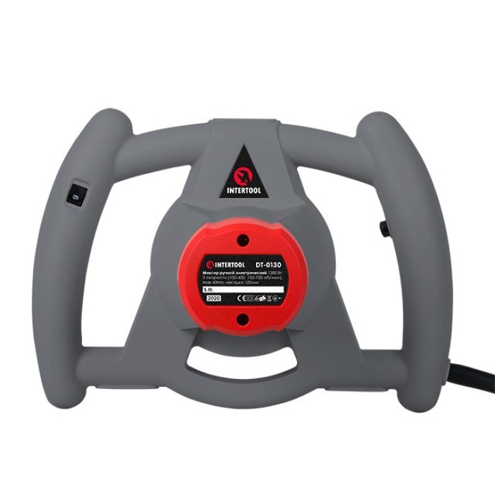 Будівельний міксер електричний INTERTOOL DT-0130, 1200 Вт, 2 швидкості Будівельний міксер електричний INTERTOOL DT-0130, 1200 Вт, 2 швидкості