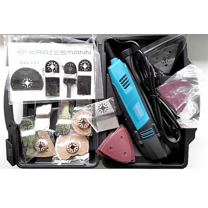 Багатофункціональний інструмент (реноватор) KRAISSMANN 250 MFS 16 (набір насадок, кейс)