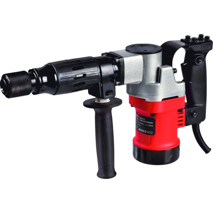 Молоток отбойный MPT MDB0810 PROFI, 1100 Вт, 10 Дж, 3000 уд/мин, HEX 17, 2 стамески, металлический кейс