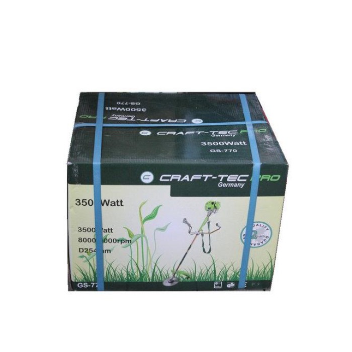 Бензокоса Craft-tec PRO GS-770 (4200W, диск з победитом 40z, 1 шпуля, рюкзак)