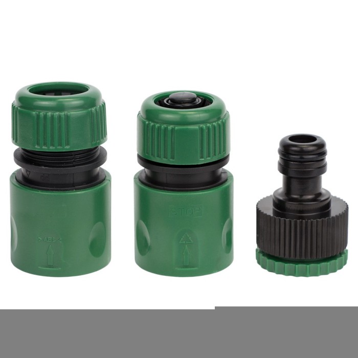 Набір для поливання: пістолет-розпилювач 7-режимний 2 конектори + адаптер ABS GRAD (5012525)