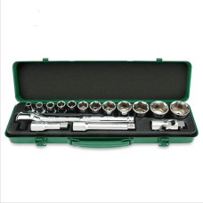 Набор головок с трещоткой TOPTUL GCAD1601, 1/2" 16ед. (6-гр.)