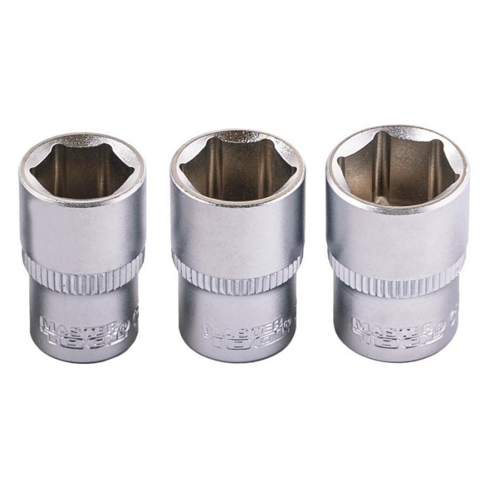 Набор насадок торцевых MasterTool 78-2045 PROFI, CrV 1/4” 4-13 мм, трещотка 72Т, 45 шт, мет. кейс