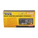 Набор насадок торцевых MasterTool 78-2045 PROFI, CrV 1/4” 4-13 мм, трещотка 72Т, 45 шт, мет. кейс