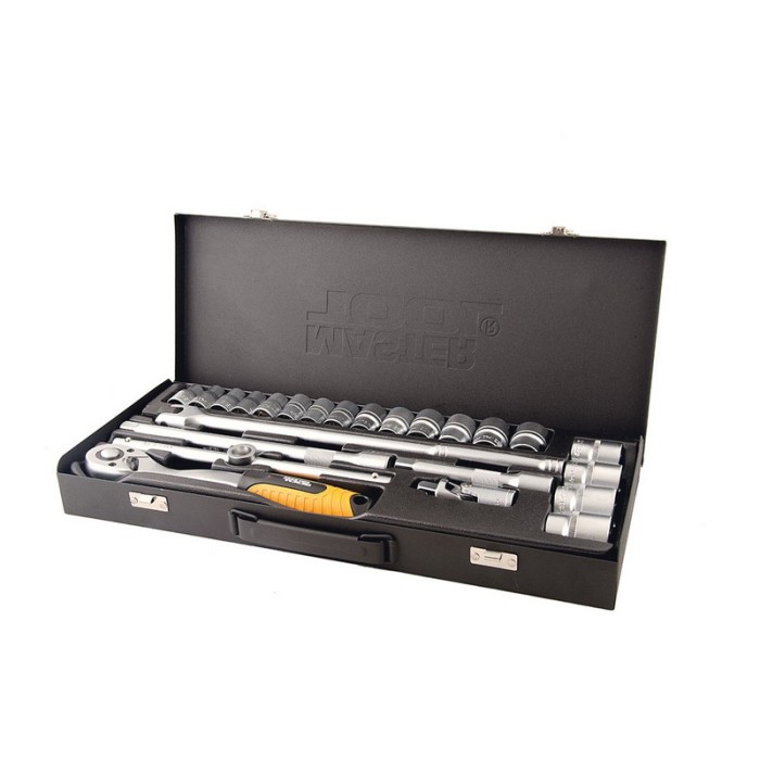Набір насадок торцевих MasterTool 78-4124 PROFI, CrV 1/2