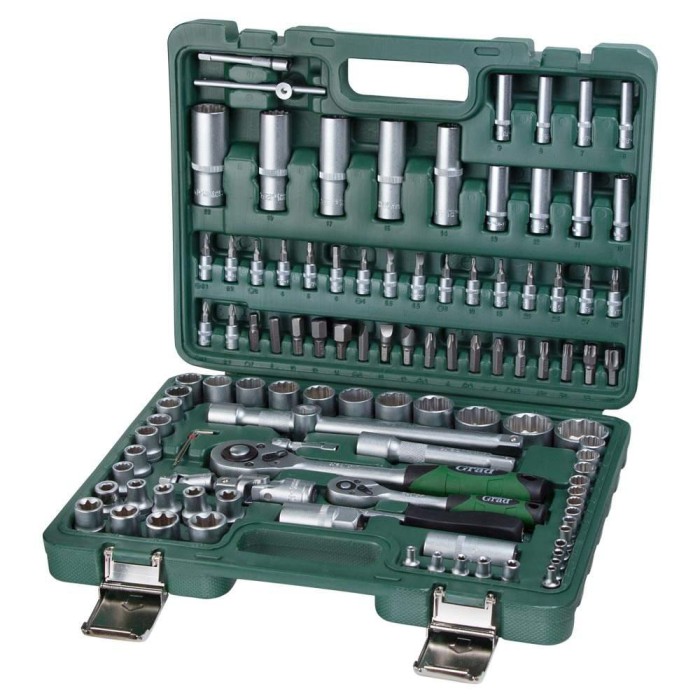 Набір насадок торцевих і біти 1/4